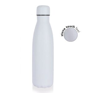 RONDA - Stone Touch Insulated Water Bottle - White - Flasks & Bottles - Eco-Friendly Corporate Gifts Dubai