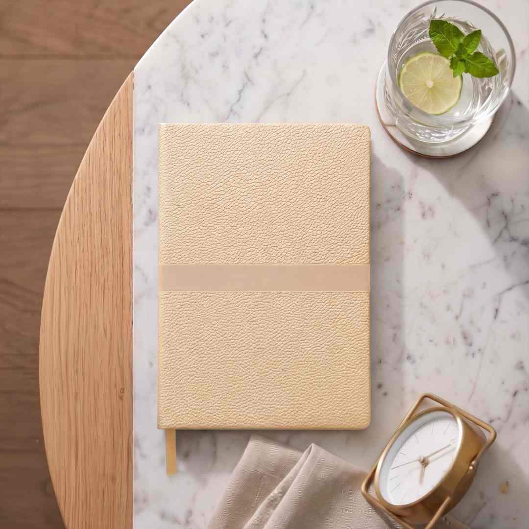 ROVENA - Giftology A5 PU Soft Cover Notebook - Sand - Notebooks, Pads & Folders - Eco-Friendly Corporate Gifts Dubai