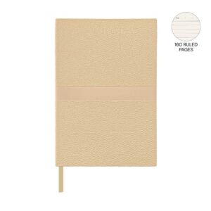 ROVENA - Giftology A5 PU Soft Cover Notebook - Sand - Notebooks, Pads & Folders - Eco-Friendly Corporate Gifts Dubai