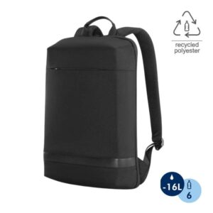 SANOK - CHANGE Collection Slim RPET 15.6" Laptop Backpack - Black - Backpacks - Eco-Friendly Corporate Gifts Dubai