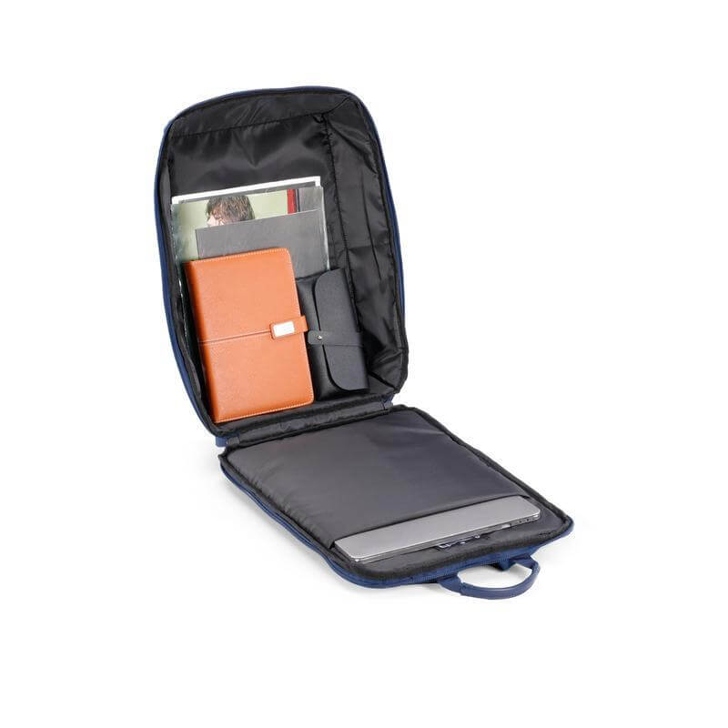 SANOK - CHANGE Collection Slim RPET 15.6" Laptop Backpack - Blue - Backpacks - Eco-Friendly Corporate Gifts Dubai