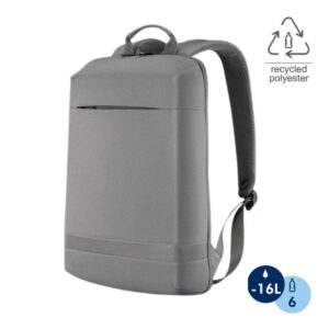 SANOK - CHANGE Collection Slim RPET 15.6" Laptop Backpack - Grey - Backpacks - Eco-Friendly Corporate Gifts Dubai