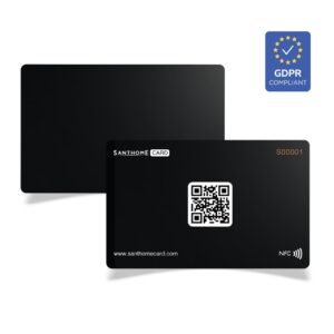 Santhome Card - Digital Business NFC Card - Black - Mobile & Phone Accessories - Eco-Friendly Corporate Gifts Dubai
