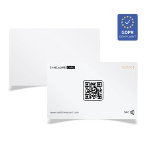 Santhome Card - Digital Business NFC Card - White - Mobile & Phone Accessories - Eco-Friendly Corporate Gifts Dubai