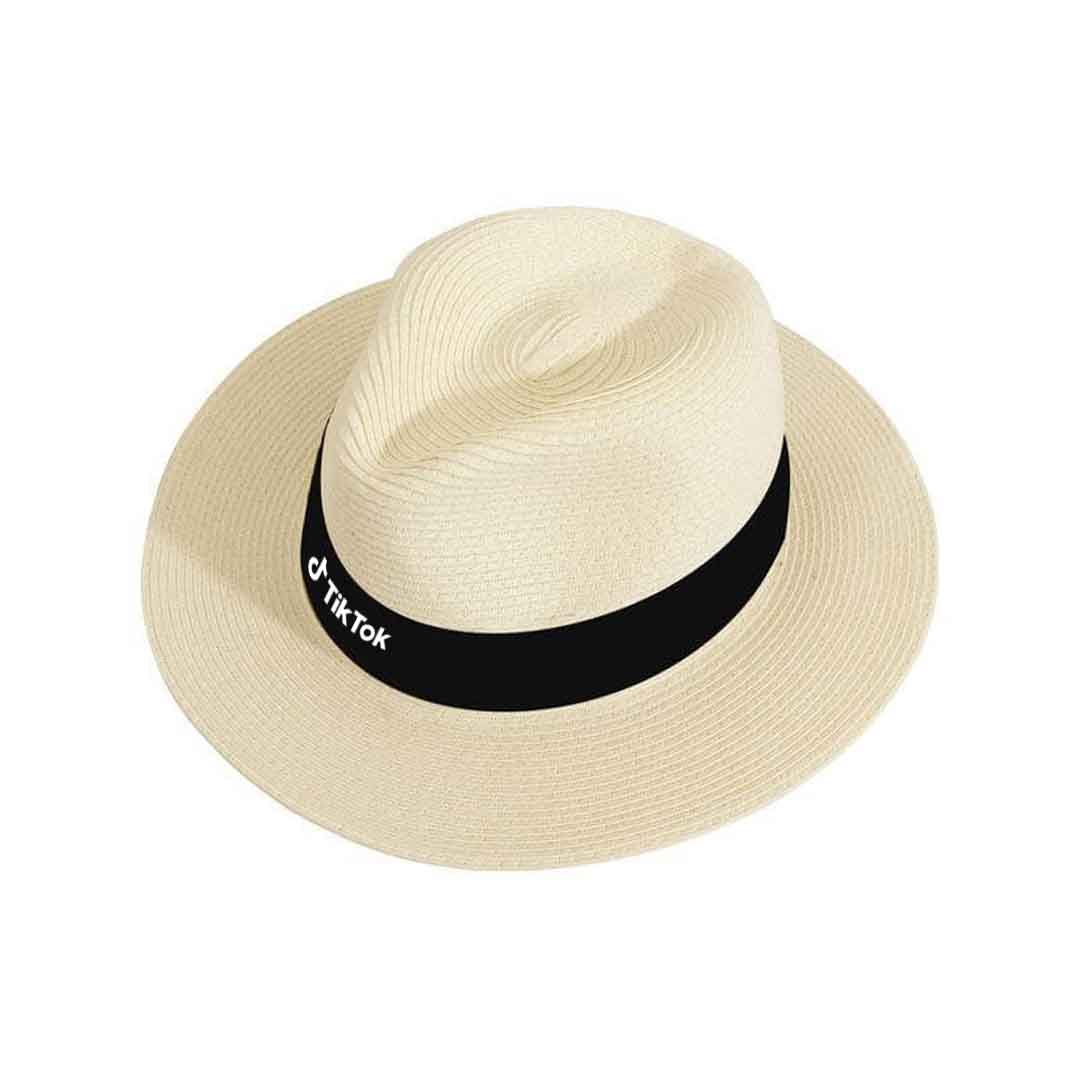 Santhome® Panama Straw Hat - Caps - Eco-Friendly Corporate Gifts Dubai