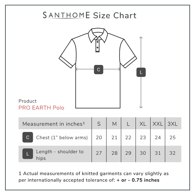Santhome PRO EARTH (Mens) - The Fully Recycled Polo Shirt - Tshirts & Polo Shirts - Eco-Friendly Corporate Gifts Dubai
