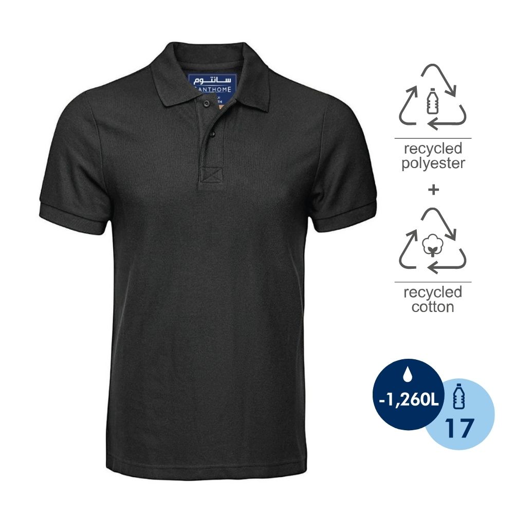 Santhome PRO EARTH (Mens) - The Fully Recycled Polo Shirt - Tshirts & Polo Shirts - Eco-Friendly Corporate Gifts Dubai