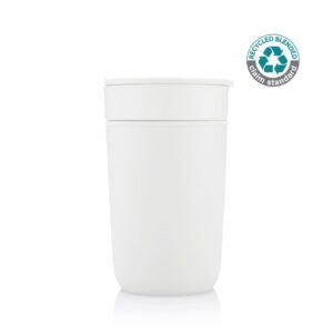 SAVONA - Hans Larsen Premium Ceramic Tumbler With Recycled Protective Sleeve - White - Mugs & Cups - Eco-Friendly Corporate Gifts Dubai