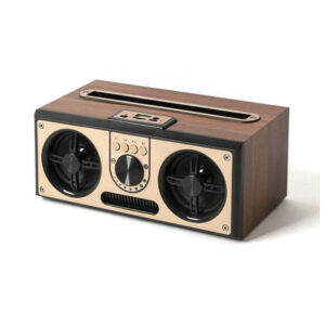 SEVAN - Giftology Retro Wood 20W Bluetooth Speaker with FM - Audio & Headphones - Eco-Friendly Corporate Gifts Dubai