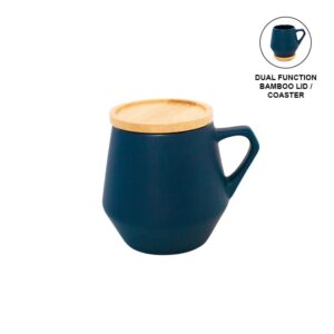 SEVILLA - eco-neutral Ceramic Mug with Bamboo Lid - Blue - Mugs & Cups & Coasters - Eco-Friendly Corporate Gifts Dubai