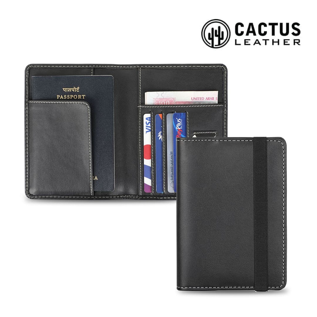 SILZ - eco-neutral® Cactus Leather Passport Wallet - Card Holders & Wallets - Eco-Friendly Corporate Gifts Dubai
