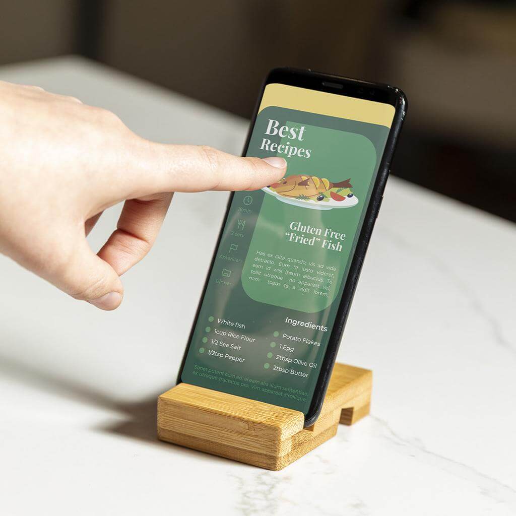 SINTRA - Giftology Bamboo Mobile Holder & Stand - Stationery & Desk Items - Eco-Friendly Corporate Gifts Dubai