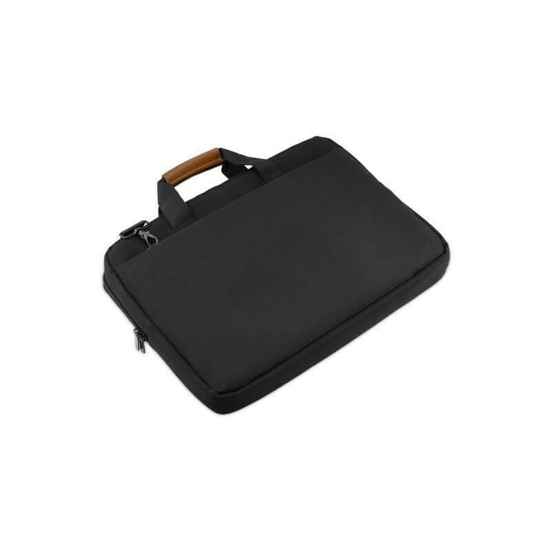 SLOTEN - Santhome® 15" Laptop Bag - Black/Tan - Laptop Bags - Eco-Friendly Corporate Gifts Dubai