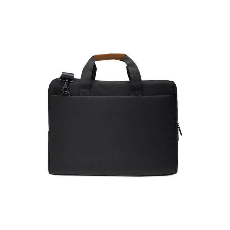 SLOTEN - Santhome® 15" Laptop Bag - Black/Tan - Laptop Bags - Eco-Friendly Corporate Gifts Dubai