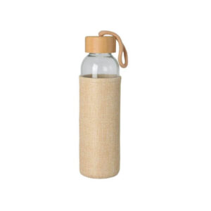 SPELLO - Promotional Glass Bottle with Jute Sleeve - 500ml - Flasks & Bottles - Eco-Friendly Corporate Gifts Dubai