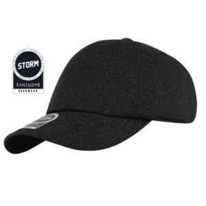 STORM - Santhome Textured 6-panel Cap - Black - Caps - Eco-Friendly Corporate Gifts Dubai