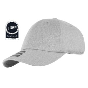 STORM - Santhome Textured 6-panel Cap - Grey - Caps - Eco-Friendly Corporate Gifts Dubai