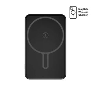 TARRENZ - Giftology 5000 mAh Magnetic Wireless Powerbank - Black - Powerbanks & Chargers - Eco-Friendly Corporate Gifts Dubai
