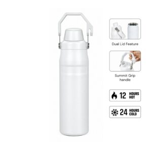 THERMORA - Hans Larsen SummitGrip Thermal Flask 710 ml - White - Flasks & Bottles - Eco-Friendly Corporate Gifts Dubai