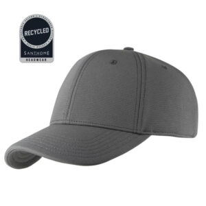 TITAN - Santhome Recycled 6 Panel Adjustable Cap - Dark Grey - Caps - Eco-Friendly Corporate Gifts Dubai