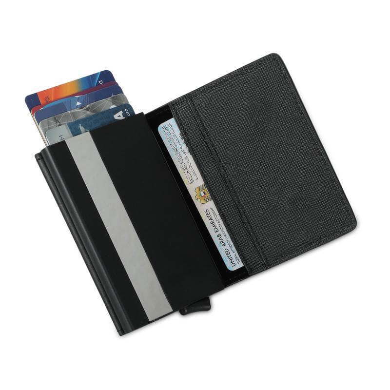 TORINO - SANTHOME RFID Sliding Card Holder - Black - Card Holders & Wallets & Backpacks - Eco-Friendly Corporate Gifts Dubai