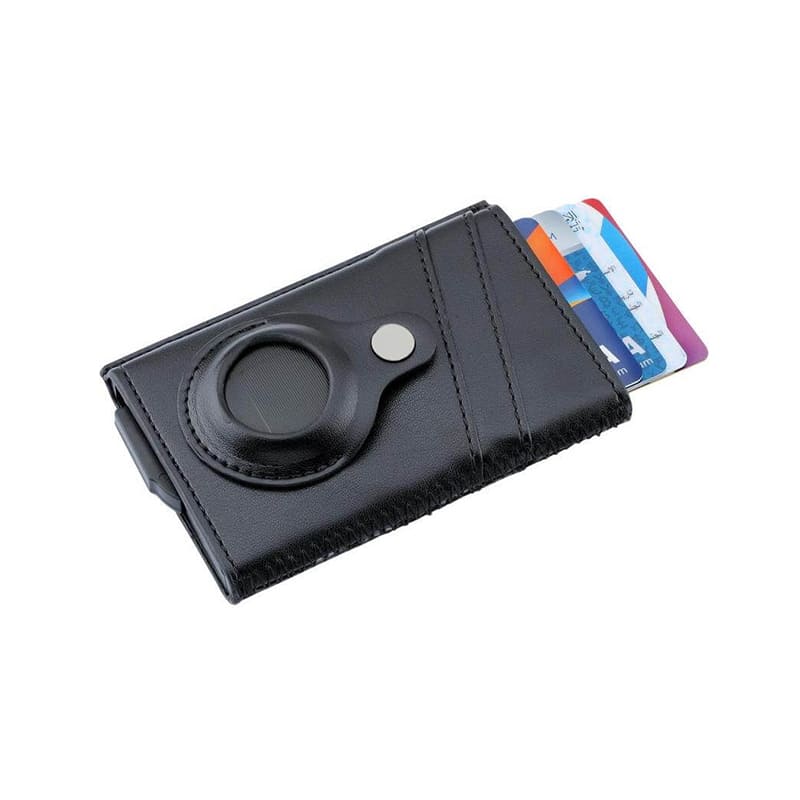 TROMSI - Santhome® PU Card Holder with Santhome Tag pocket - Black - Mobile & Phone Accessories & Card Holders & Wallets - Eco-Friendly Corporate Gifts Dubai