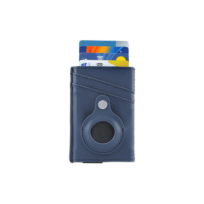TROMSI - Santhome® PU Card Holder with Santhome Tag pocket - Navy Blue - Mobile & Phone Accessories & Card Holders & Wallets - Eco-Friendly Corporate Gifts Dubai