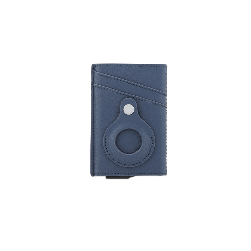 TROMSI - Santhome® PU Card Holder with Santhome Tag pocket - Navy Blue - Mobile & Phone Accessories & Card Holders & Wallets - Eco-Friendly Corporate Gifts Dubai