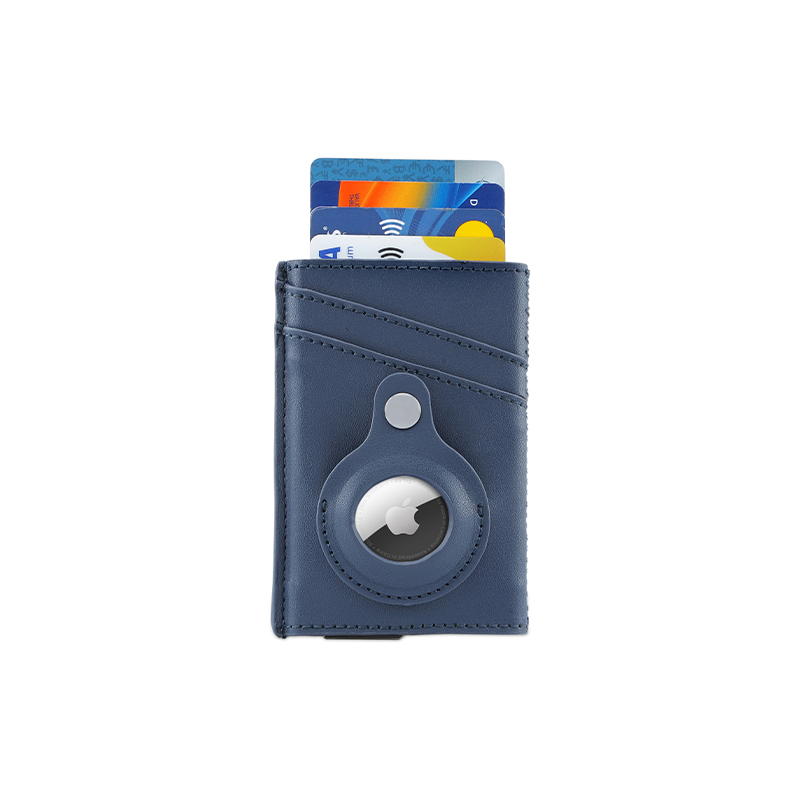 TROMSI - Santhome® PU Card Holder with Santhome Tag pocket - Navy Blue - Mobile & Phone Accessories & Card Holders & Wallets - Eco-Friendly Corporate Gifts Dubai