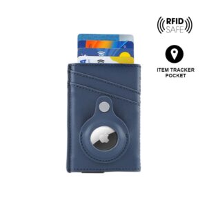 TROMSI - Santhome® PU Card Holder with Santhome Tag pocket - Navy Blue - Mobile & Phone Accessories & Card Holders & Wallets - Eco-Friendly Corporate Gifts Dubai
