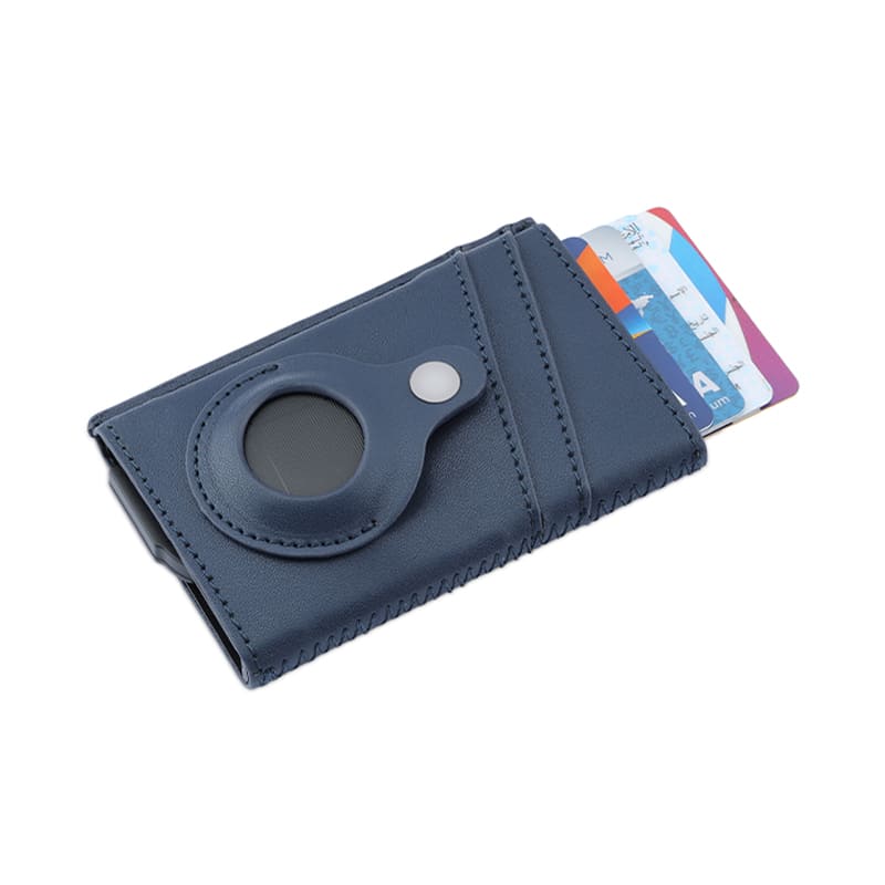 TROMSI - Santhome® PU Card Holder with Santhome Tag pocket - Navy Blue - Mobile & Phone Accessories & Card Holders & Wallets - Eco-Friendly Corporate Gifts Dubai