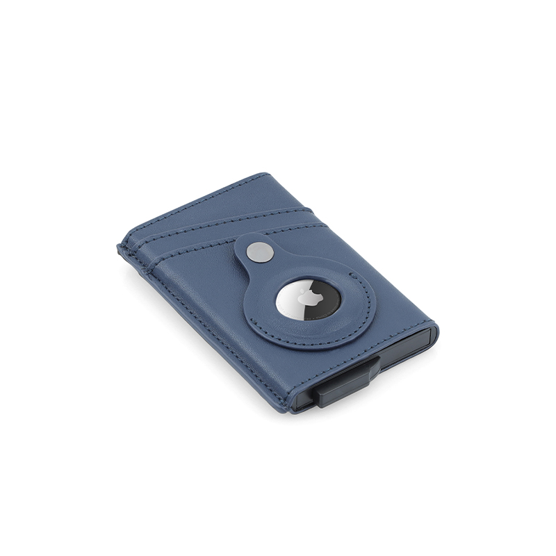 TROMSI - Santhome® PU Card Holder with Santhome Tag pocket - Navy Blue - Mobile & Phone Accessories & Card Holders & Wallets - Eco-Friendly Corporate Gifts Dubai