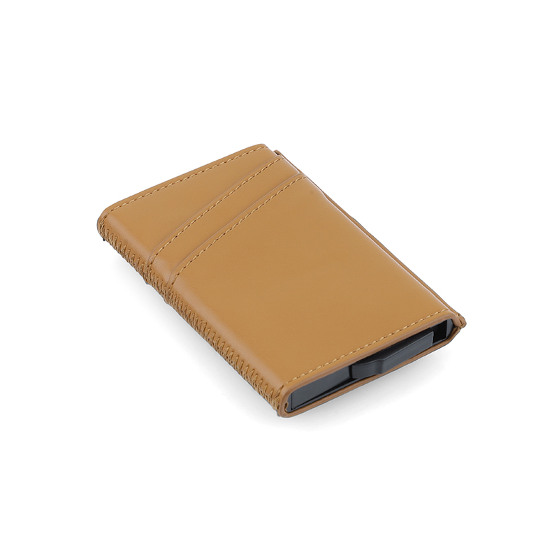 TROMSI - Santhome® PU Card Holder with Santhome Tag pocket - Tan - Mobile & Phone Accessories & Card Holders & Wallets - Eco-Friendly Corporate Gifts Dubai