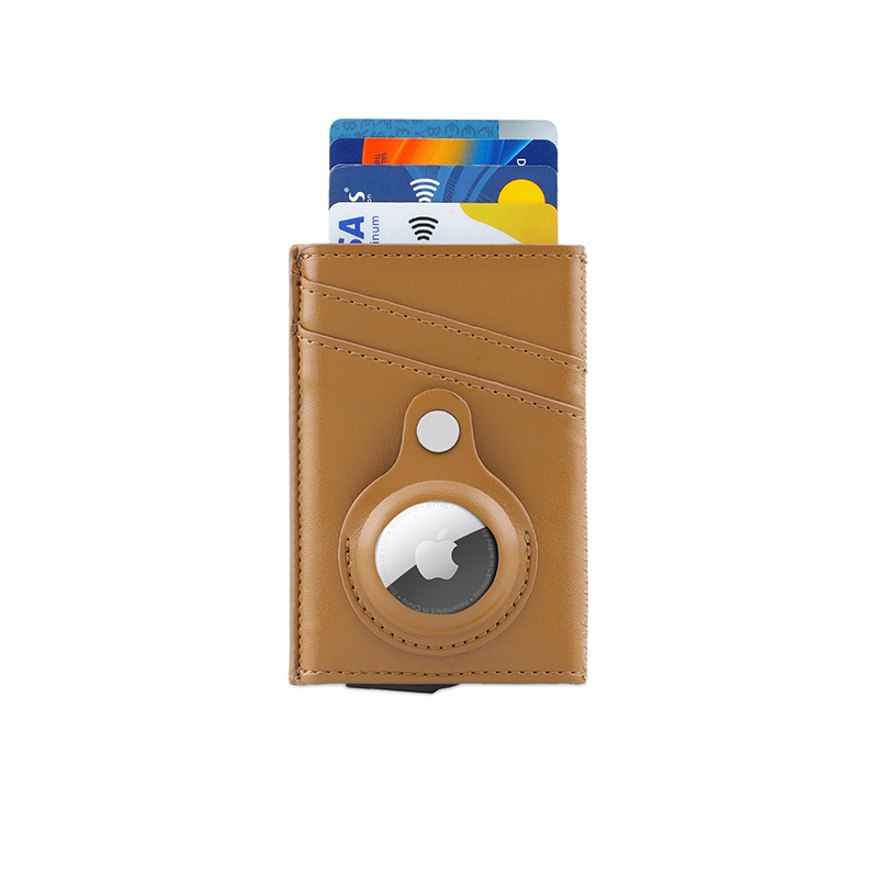 TROMSI - Santhome® PU Card Holder with Santhome Tag pocket - Tan - Mobile & Phone Accessories & Card Holders & Wallets - Eco-Friendly Corporate Gifts Dubai