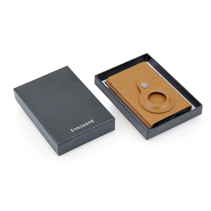 TROMSI - Santhome® PU Card Holder with Santhome Tag pocket - Tan - Mobile & Phone Accessories & Card Holders & Wallets - Eco-Friendly Corporate Gifts Dubai