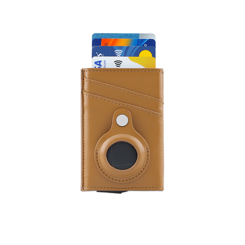 TROMSI - Santhome® PU Card Holder with Santhome Tag pocket - Tan - Mobile & Phone Accessories & Card Holders & Wallets - Eco-Friendly Corporate Gifts Dubai