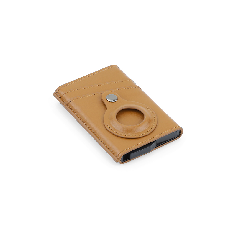 TROMSI - Santhome® PU Card Holder with Santhome Tag pocket - Tan - Mobile & Phone Accessories & Card Holders & Wallets - Eco-Friendly Corporate Gifts Dubai
