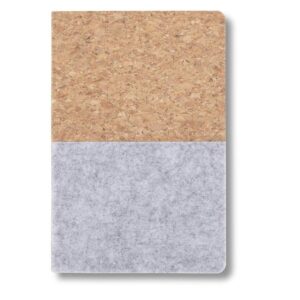 TROSA - eco-neutral Recycled Felt & Cork Soft Cover Notebook - Notebooks, Pads & Folders - Eco-Friendly Corporate Gifts Dubai