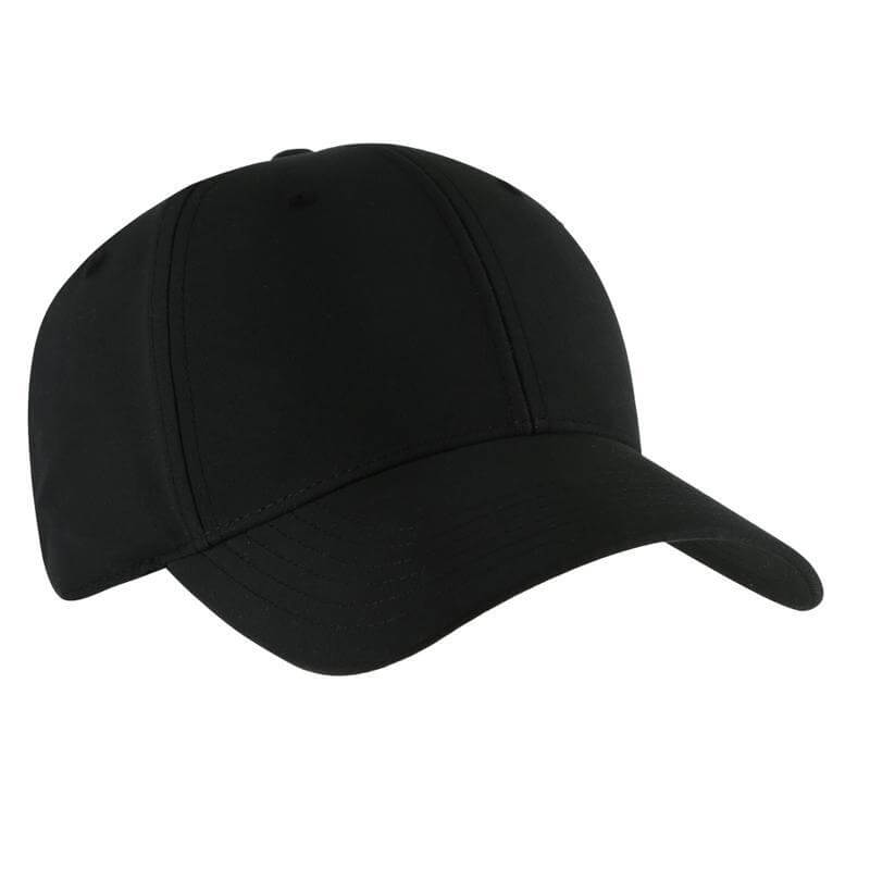 ULTRA - Santhome RPET 6 Panel DryNCool® Sport Cap - Black - Caps - Eco-Friendly Corporate Gifts Dubai