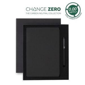 VARDIM - CHANGE ZERO Sustainable Gift Set with Refillable Notebook & Pen - Black - Gift Sets & For your Office - Eco-Friendly Corporate Gifts Dubai