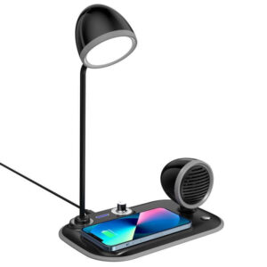 VEERE - @memorii 3 in 1 Wireless Charger Lamp with Speaker - Black - Stationery & Desk Items - Eco-Friendly Corporate Gifts Dubai