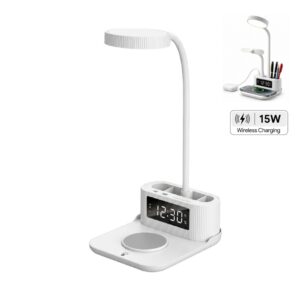 VELTRIX - Giftology 6-in-1 Multifunctional Desk Lamp - White - Stationery & Desk Items - Eco-Friendly Corporate Gifts Dubai