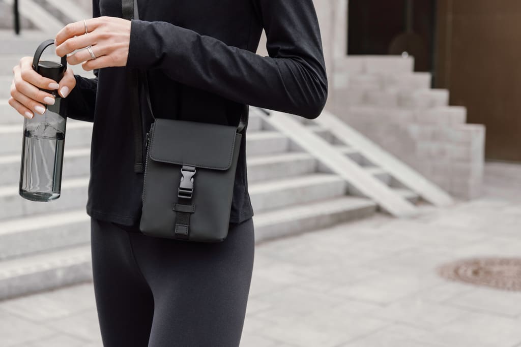 VINGA Baltimore RCS essentials sling bag - Black - Crossbody & Messenger Bags & Travel Accessories - Eco-Friendly Corporate Gifts Dubai