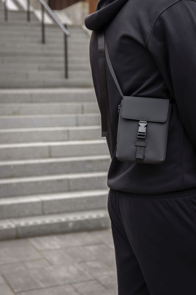VINGA Baltimore RCS essentials sling bag - Black - Crossbody & Messenger Bags & Travel Accessories - Eco-Friendly Corporate Gifts Dubai
