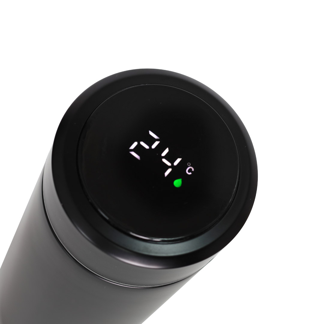 WAHA - Giftology Thermal Flask with LED Temperature Display 500ml - Black - Flasks & Bottles - Eco-Friendly Corporate Gifts Dubai