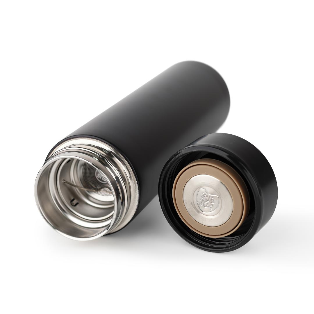 WAHA - Giftology Thermal Flask with LED Temperature Display 500ml - Black - Flasks & Bottles - Eco-Friendly Corporate Gifts Dubai