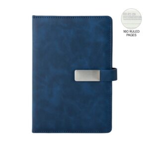 WINDSOR - Giftology A5 PU Magnet Closure Notebook - Blue - Notebooks, Pads & Folders - Eco-Friendly Corporate Gifts Dubai