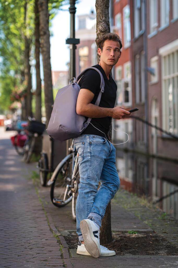 XDDESIGN Bobby Soft Anti-Theft Backpack - Grey - Backpacks - Eco-Friendly Corporate Gifts Dubai