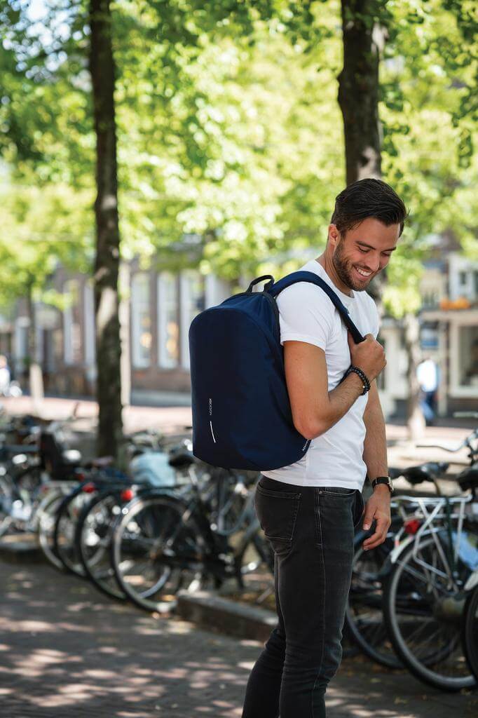 XDDESIGN Bobby Soft Anti-Theft Backpack - Navy Blue - Backpacks - Eco-Friendly Corporate Gifts Dubai