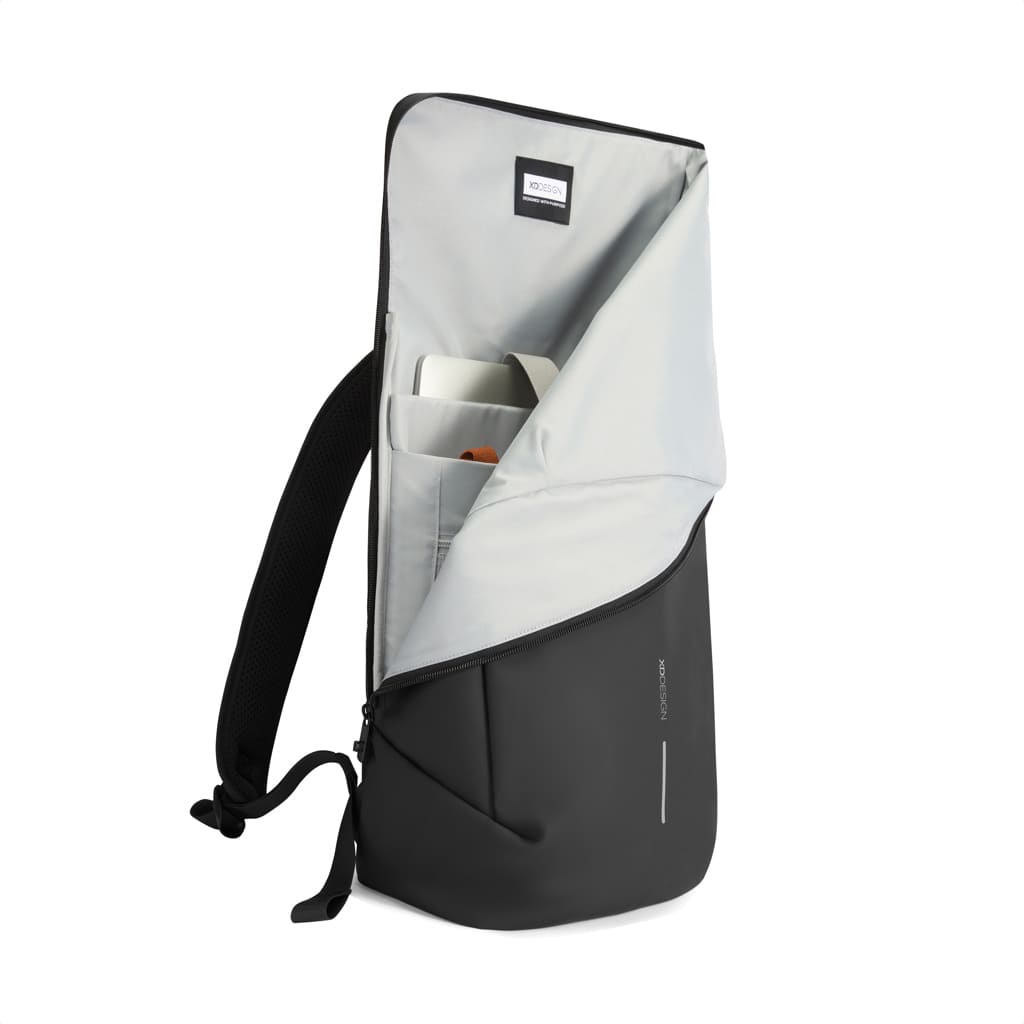 XDDESIGN Urban Water Resistant Flap-top Backpack - Black - Backpacks - Eco-Friendly Corporate Gifts Dubai